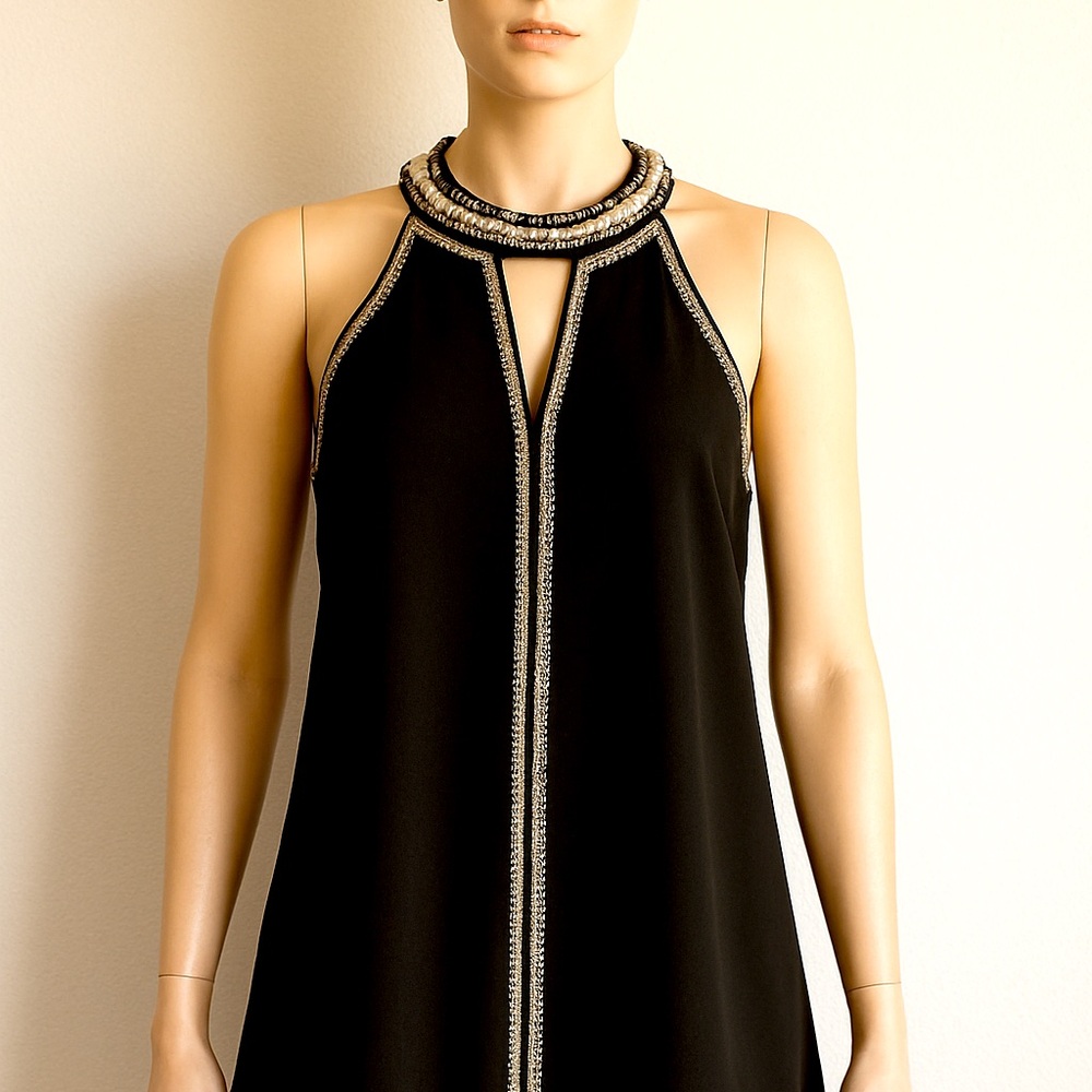 Kobi Halperin Black Beaded Tank Top